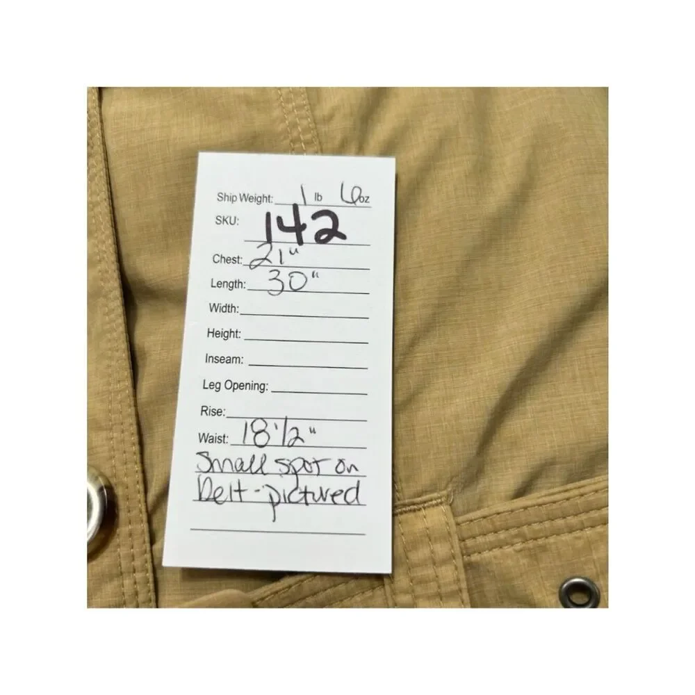 The North Face Hyvent Belted Trench Coat Waterproof Rain Jacket Tan Size Large